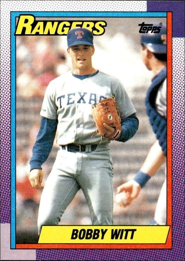 1990 Topps Bobby Witt #166 trading card