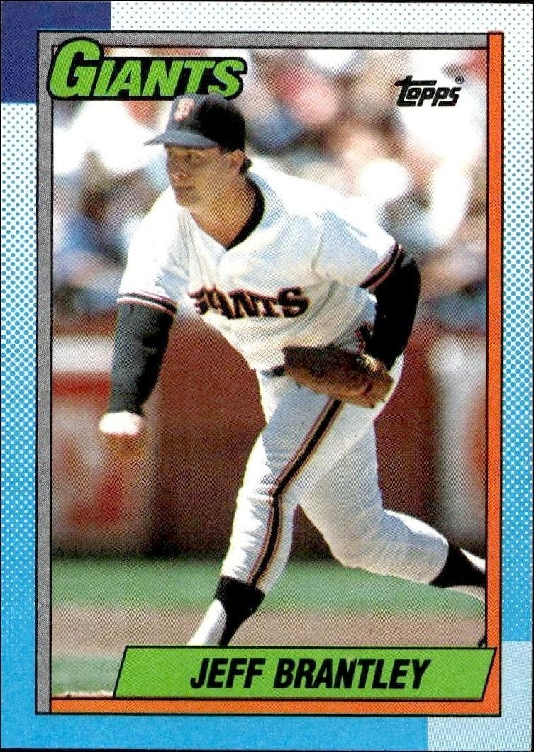 1990 Topps Jeff Brantley #703 trading card