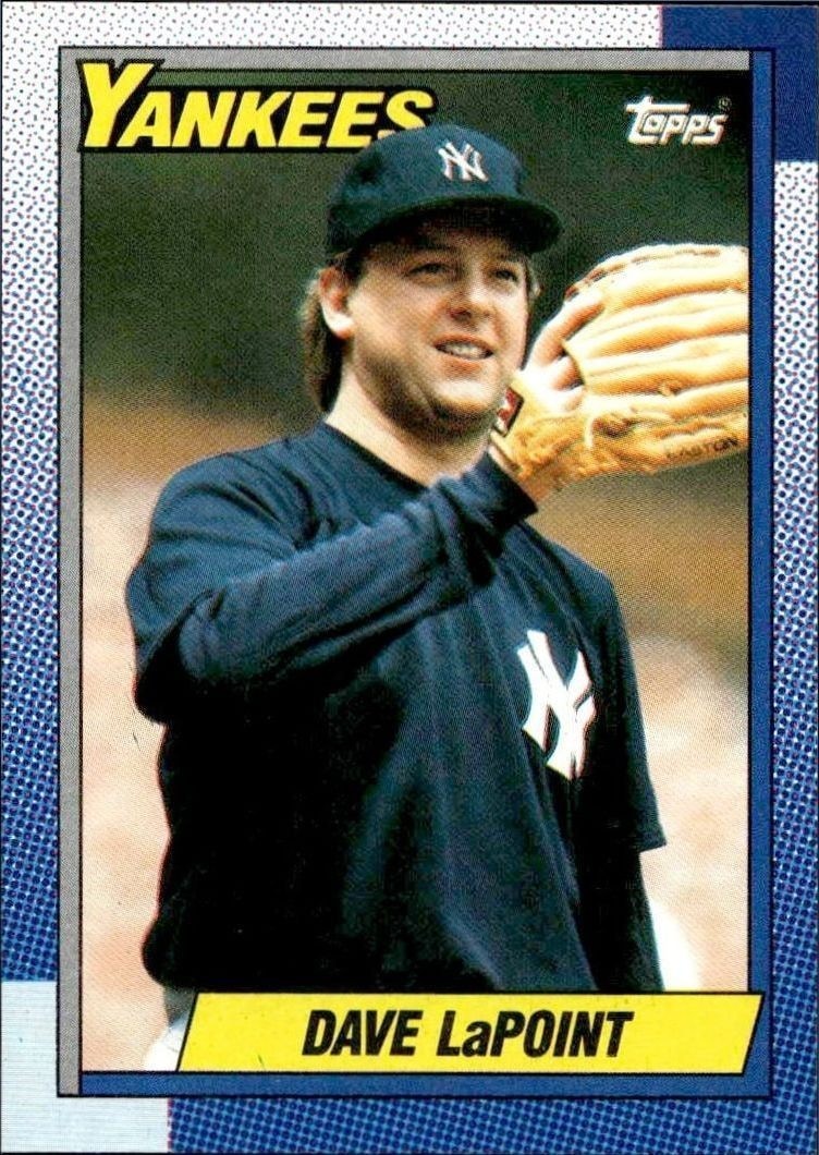 1990 Topps Dave LaPoint #186 trading card