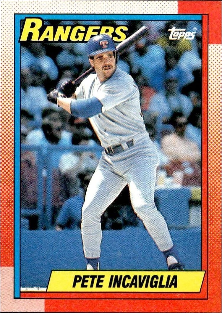 1990 Topps Pete Incaviglia #430 baseball trading card front