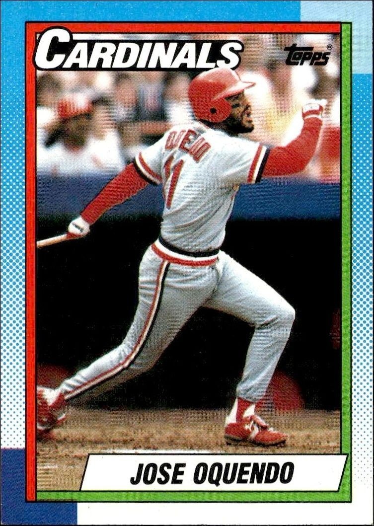 1990 Topps Jose Oquendo #645 trading card