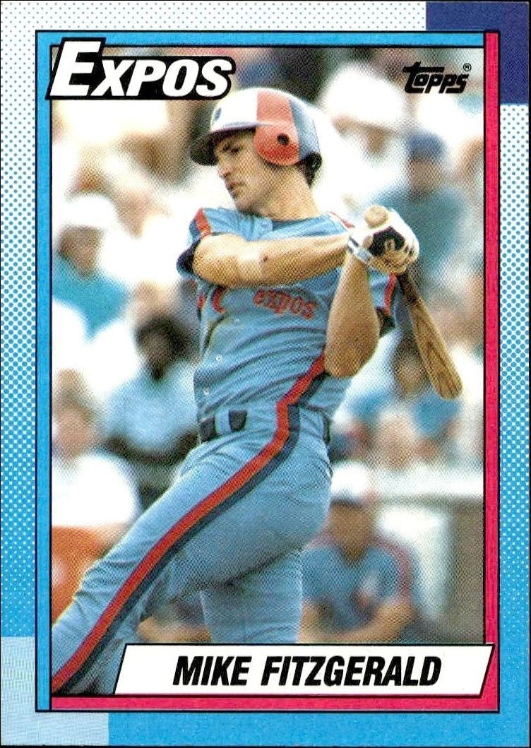 1990 Topps Mike Fitzgerald #484 trading card
