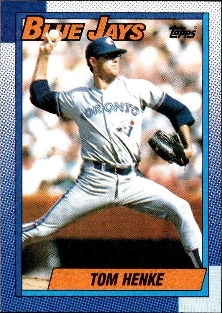 1990 Topps Tom Henke #695 trading card