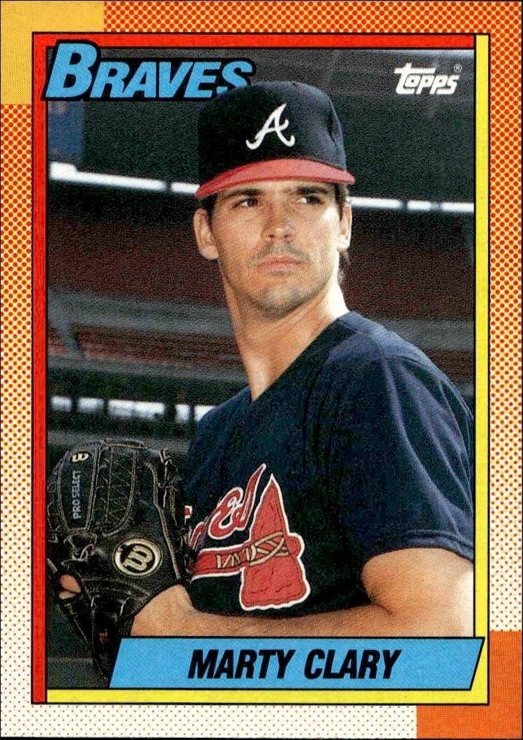 1990 Topps Marty Clary #304 trading card