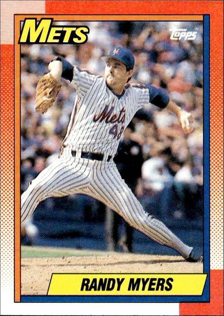 1990 Topps Randy Myers #105 trading card
