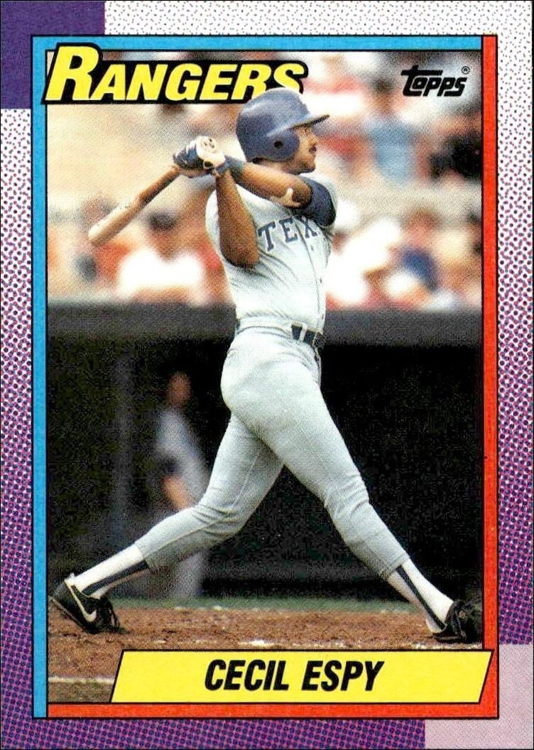 1990 Topps Cecil Espy #496 trading card