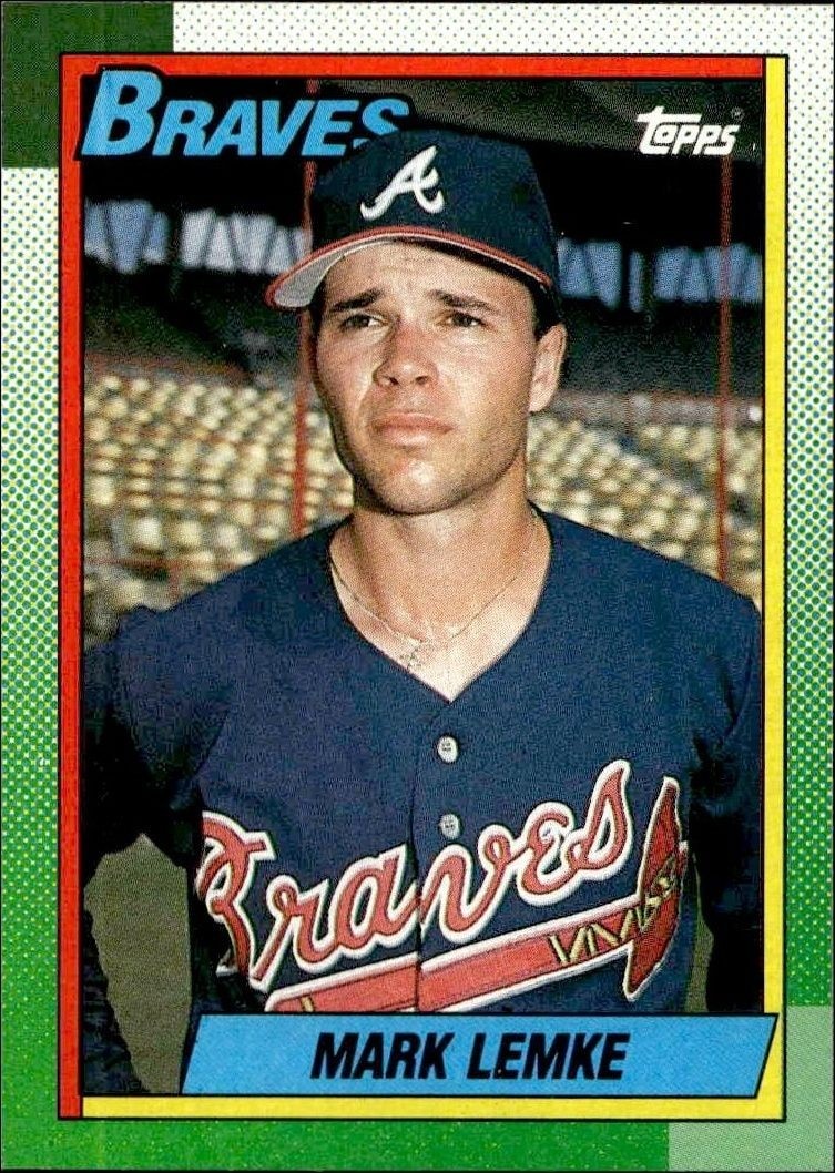 1990 Topps Mark Lemke #451 trading card
