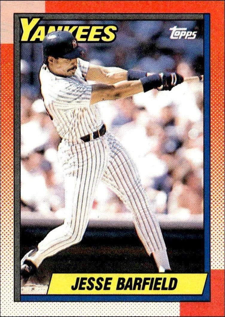 1990 Topps Jesse Barfield #740 trading card