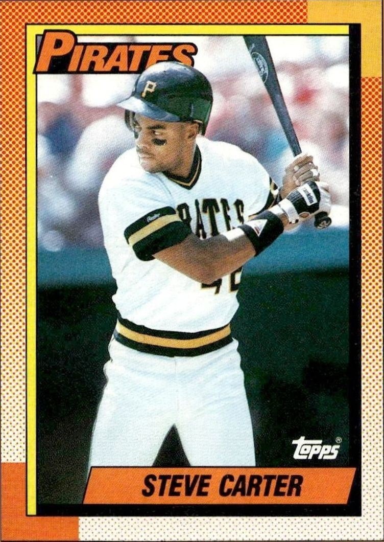 1990 Topps Steve Carter #482 trading card