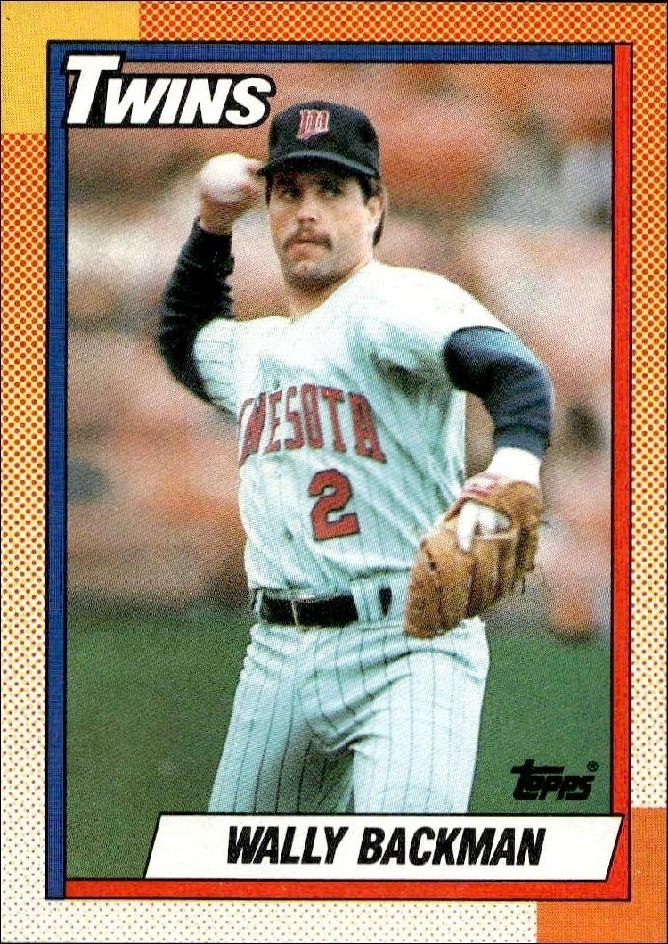 1990 Topps Wally Backman #218 trading card
