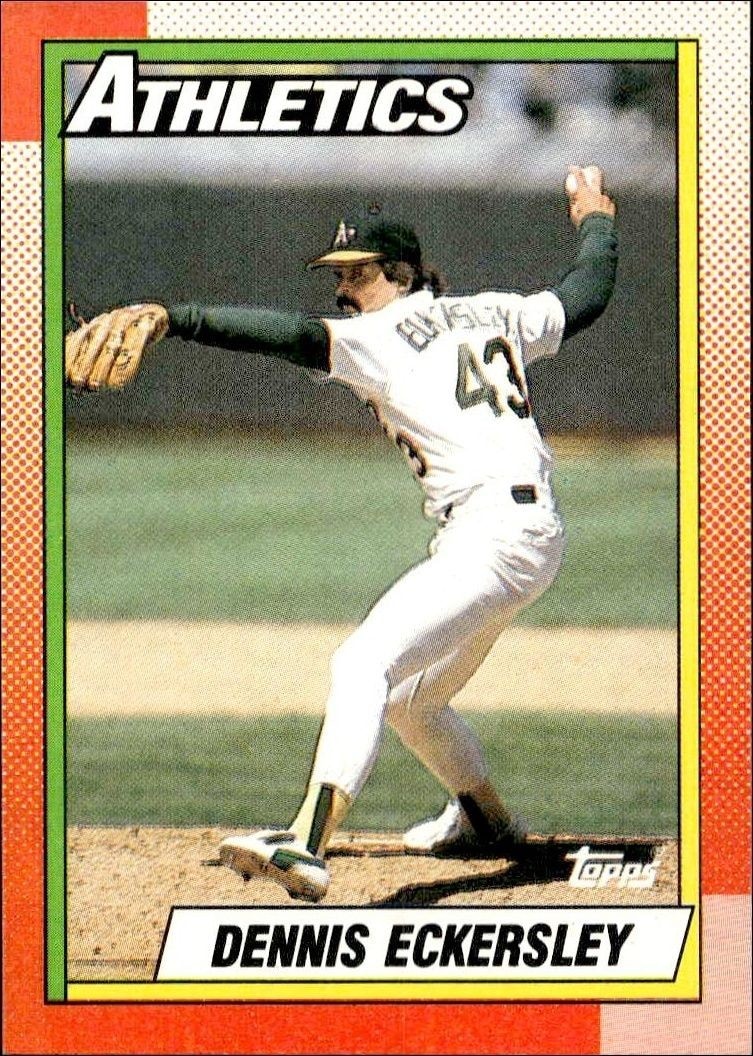 1990 Topps Dennis Eckersley #670 trading card