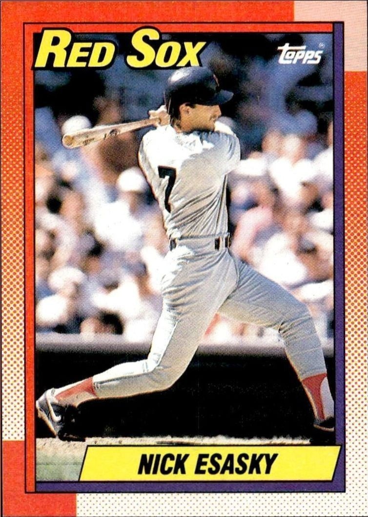 1990 Topps Nick Esasky #206 trading card