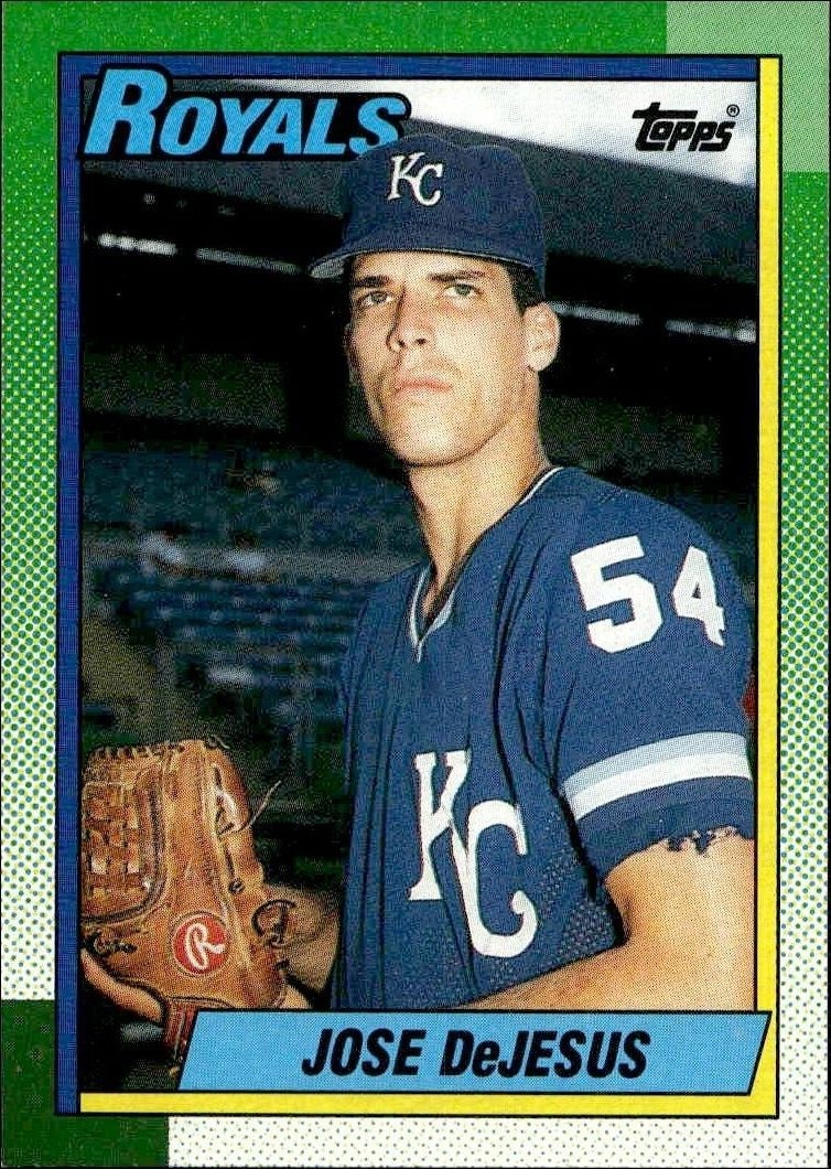 1990 Topps Jose DeJesus #596 trading card
