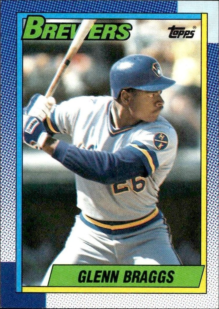 1990 Topps Glenn Braggs #88 trading card