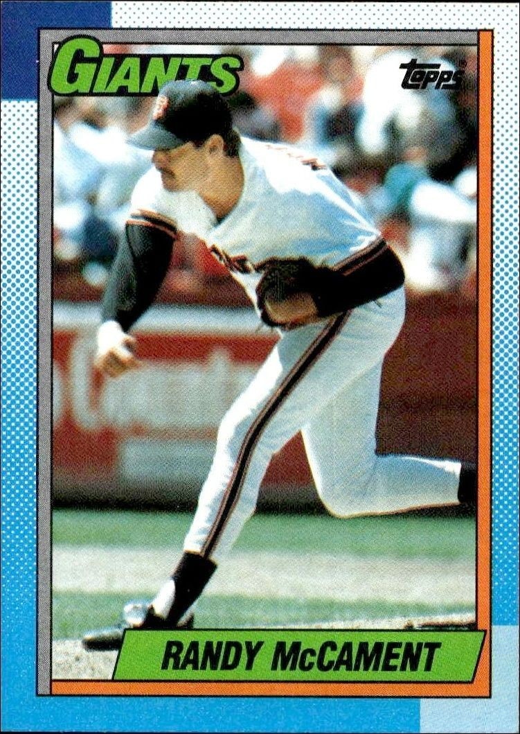 1990 Topps Randy McCament #361 trading card