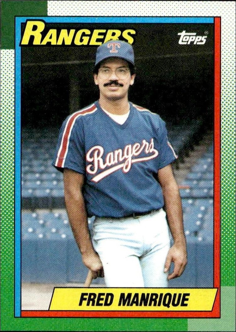 1990 Topps Fred Manrique #242 trading card