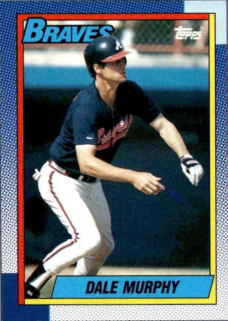 1990 Topps Dale Murphy #750 trading card