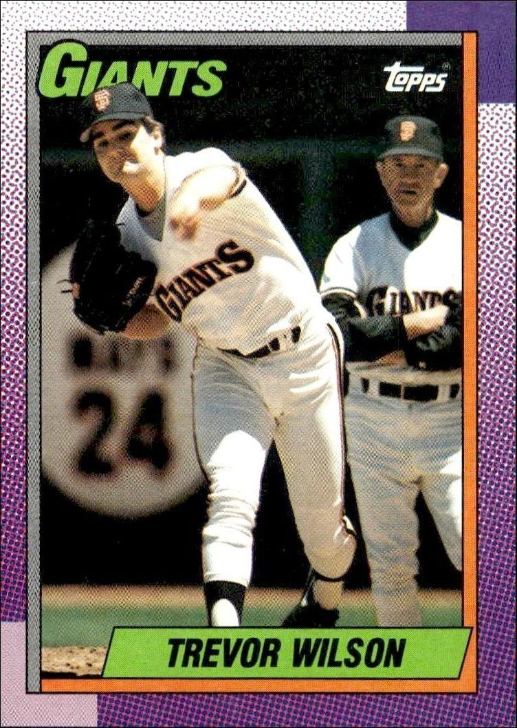 1990 Topps Trevor Wilson #408 trading card