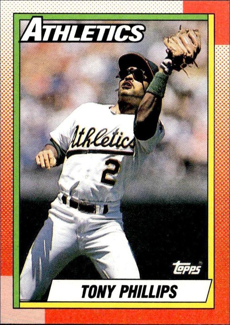 1990 Topps Tony Phillips #702 trading card