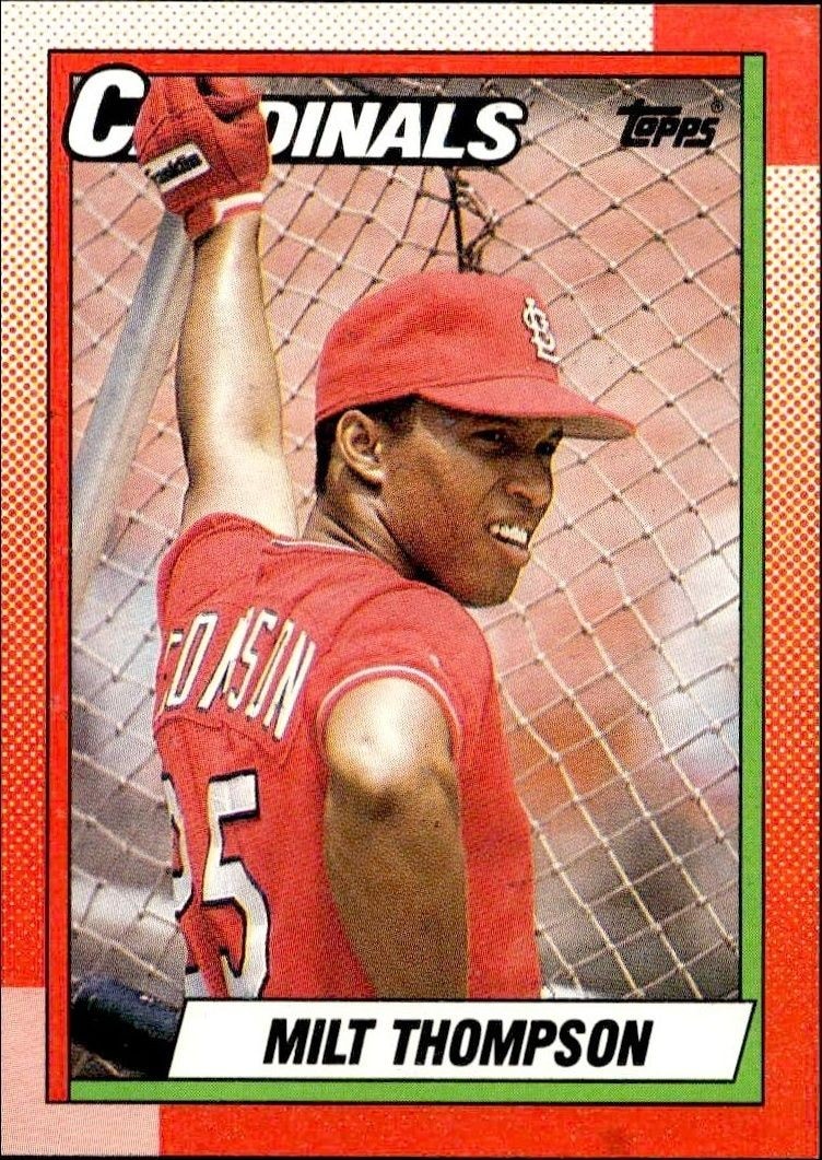 1990 Topps Milt Thompson #688 trading card