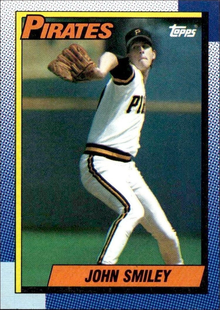 1990 Topps John Smiley #568 baseball trading card front