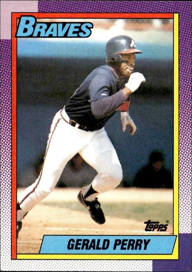 1990 Topps Gerald Perry #792 trading card