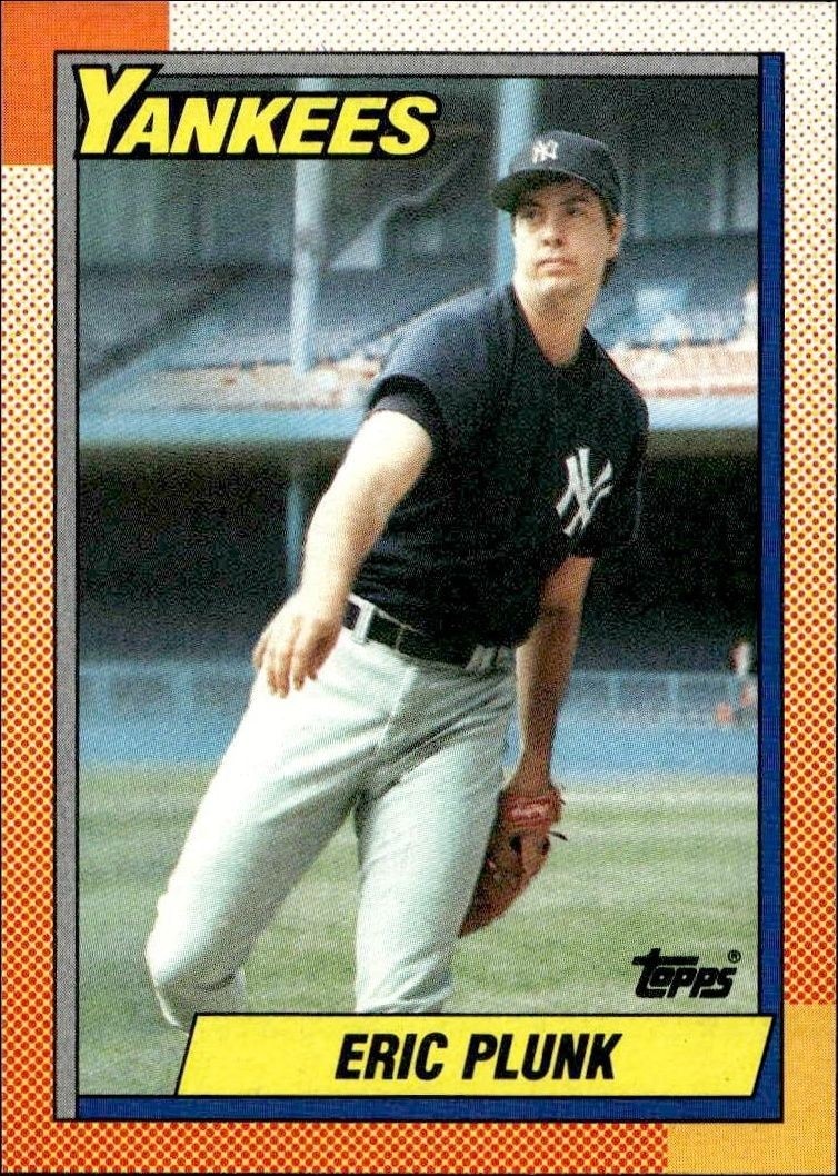 1990 Topps Eric Plunk #9 trading card