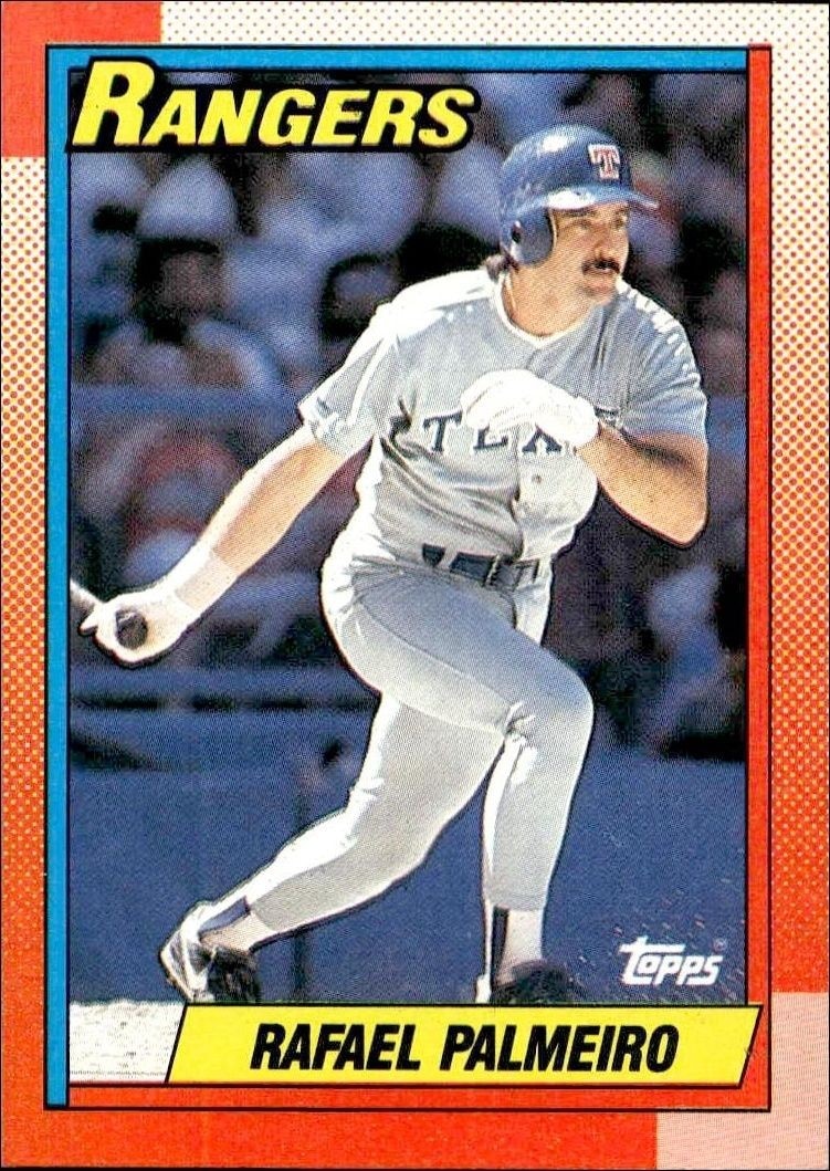 1990 Topps Rafael Palmeiro #755 trading card