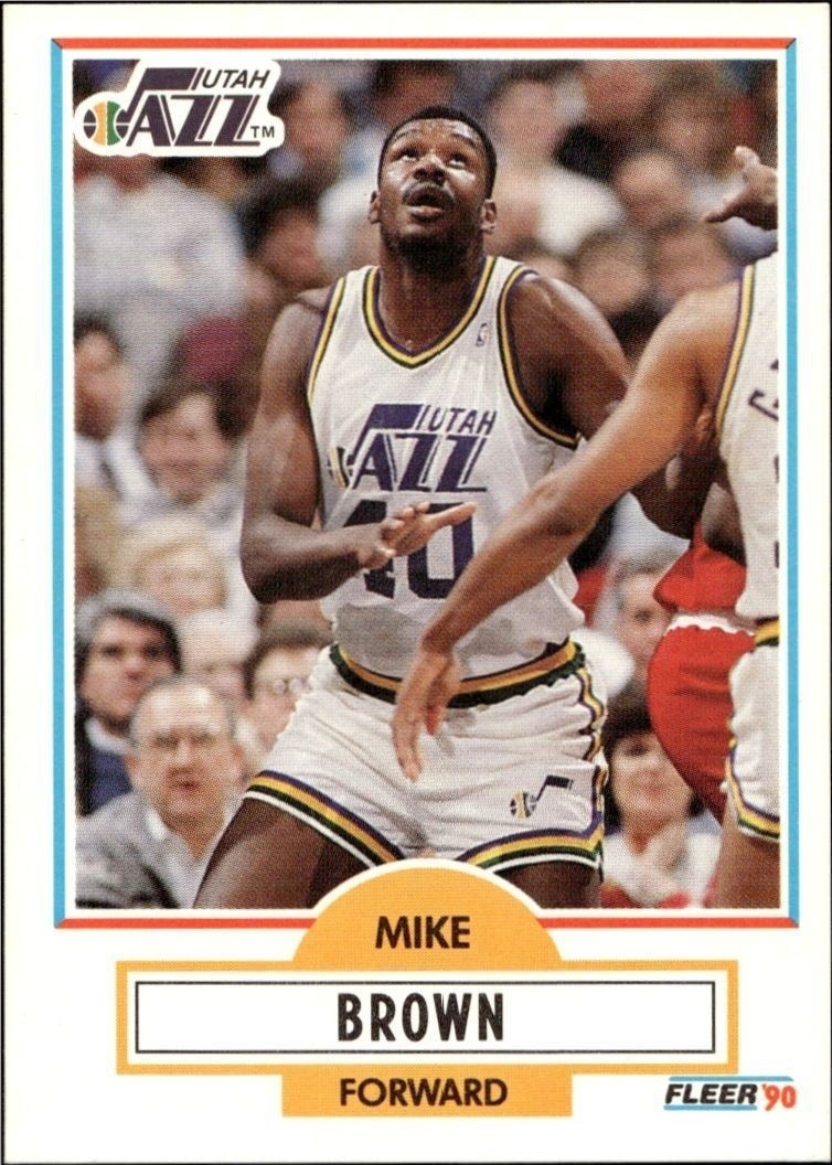 1990-91 Fleer Mike Brown #183 trading card