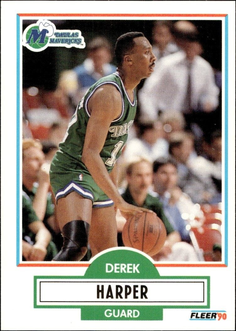 1990-91 Fleer Derek Harper #42 trading card