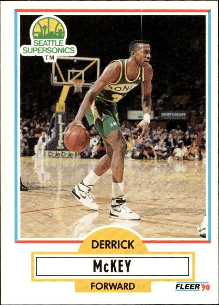 1990-91 Fleer Derrick McKey #180 trading card