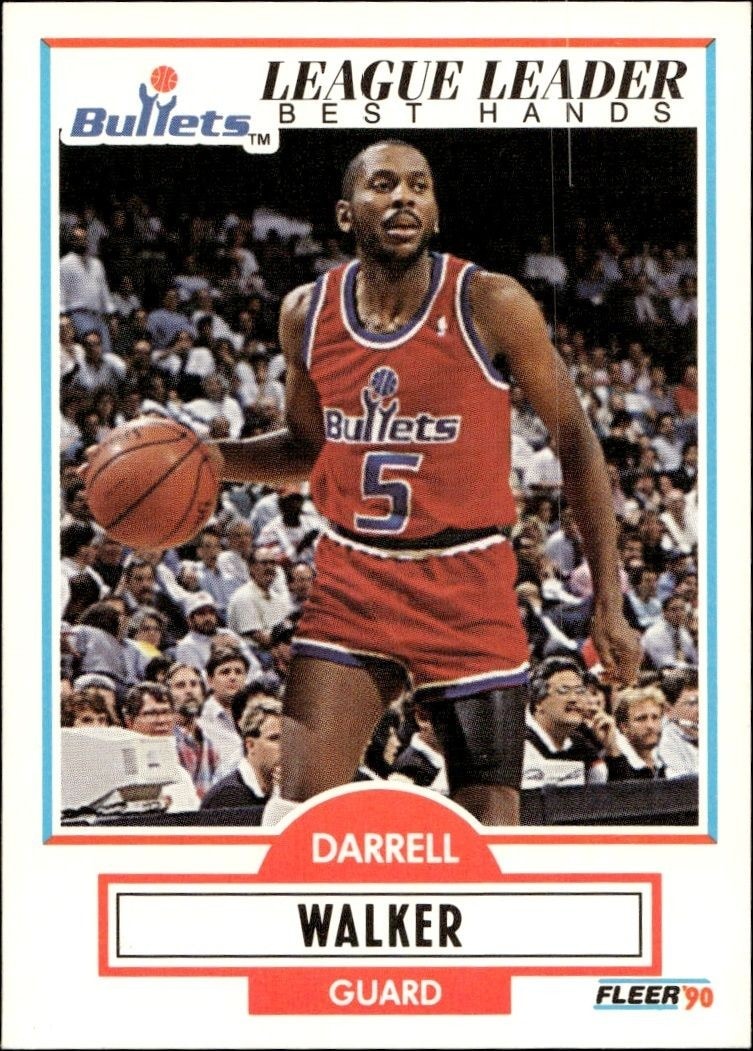1990-91 Fleer Darrell Walker #196 trading card