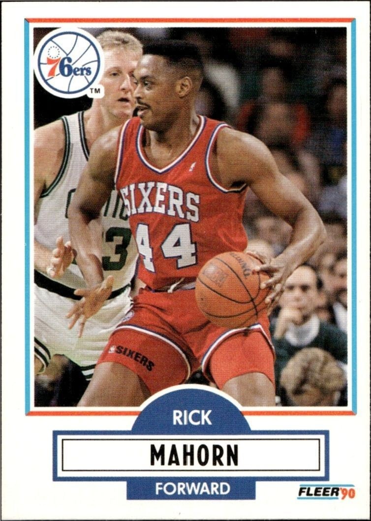 1990-91 Fleer Rick Mahorn #144 basketball trading card front