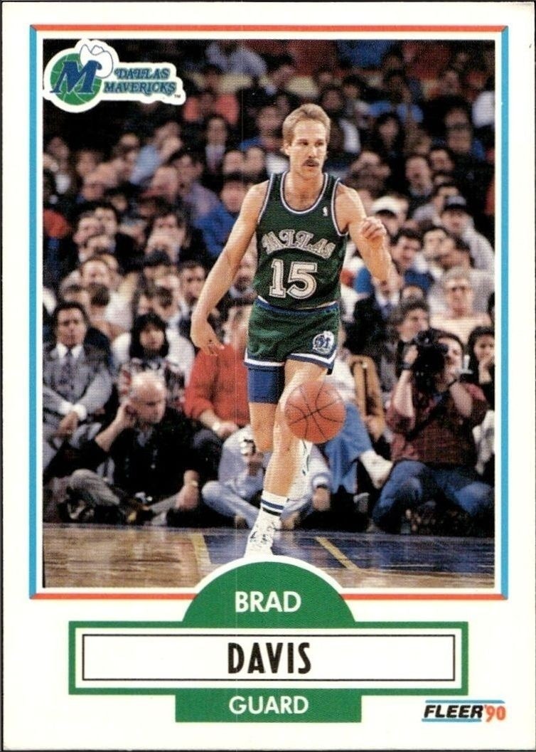 1990-91 Fleer Brad Davis #40 trading card