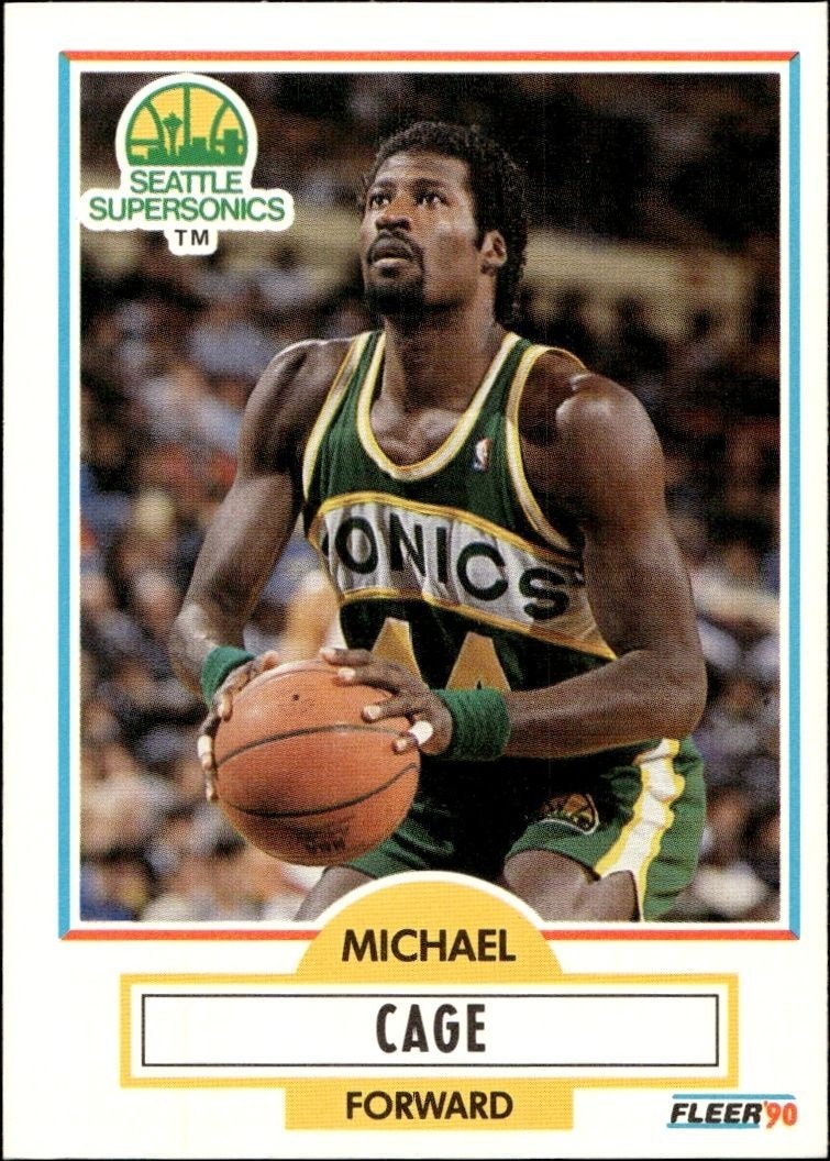 1990-91 Fleer Michael Cage #176 trading card