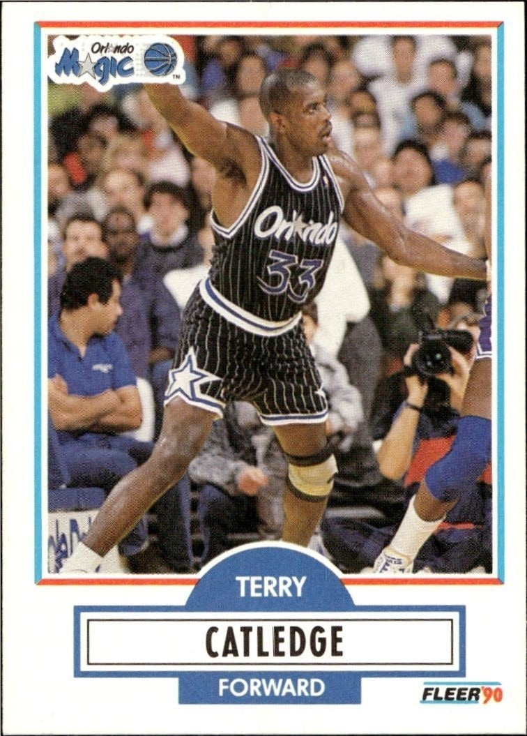 1990-91 Fleer Terry Catledge #133 basketball trading card front
