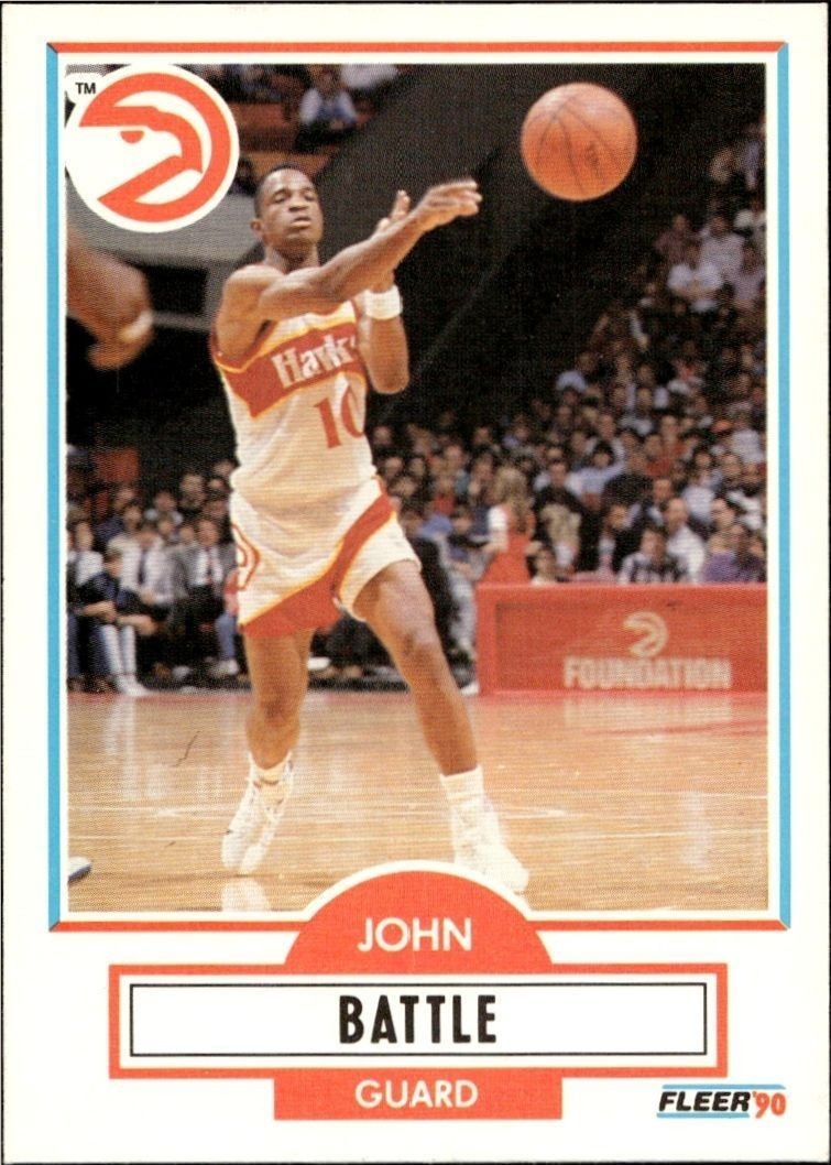 1990-91 Fleer John Battle #1 trading card
