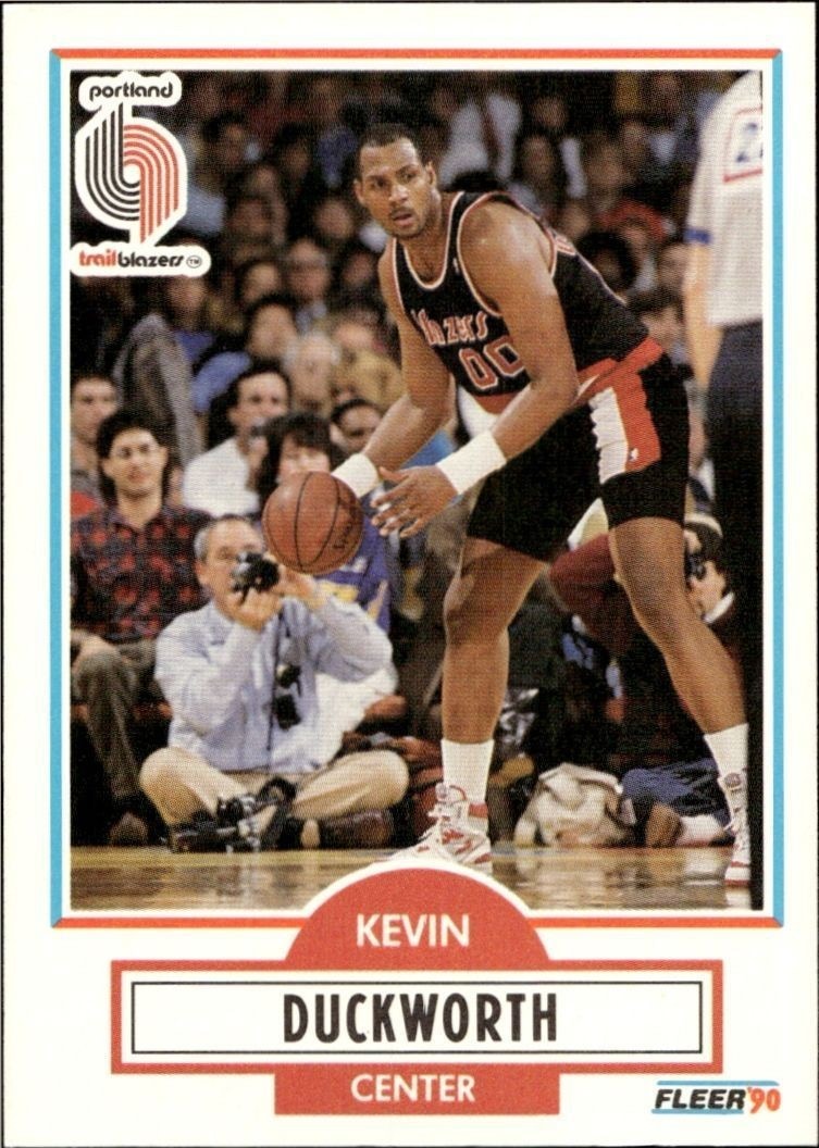 1990-91 Fleer Kevin Duckworth #155 trading card