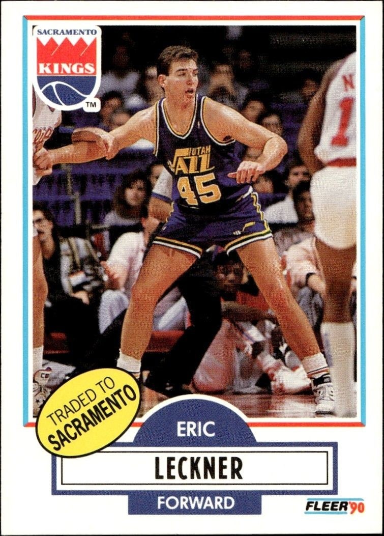 1990-91 Fleer Eric Leckner #187 trading card