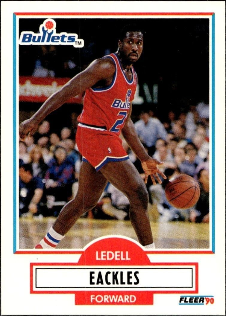 1990-91 Fleer Ledell Eackles #191 trading card