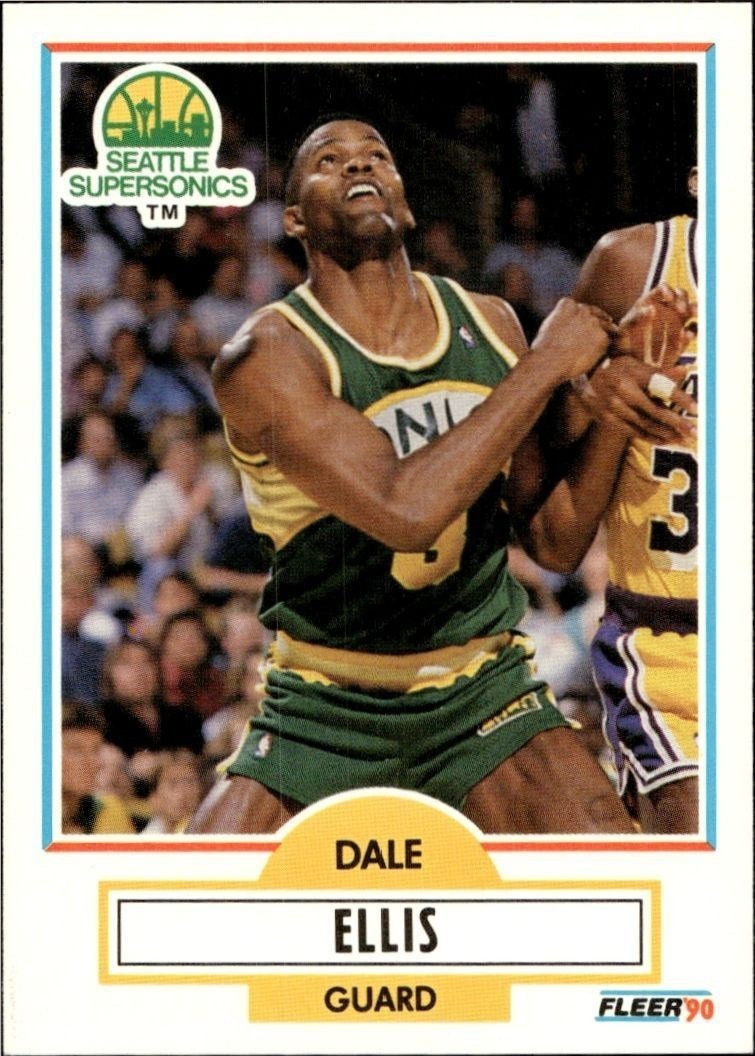 1990-91 Fleer Dale Ellis #177 trading card