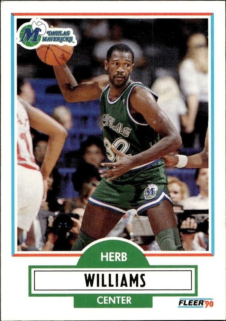 1990-91 Fleer Herb Williams #45 basketball trading card front
