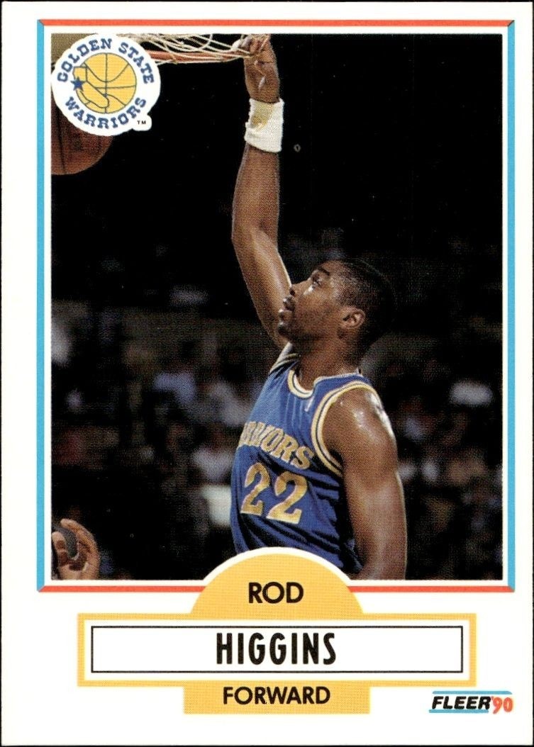 1990-91 Fleer Rod Higgins #64 trading card