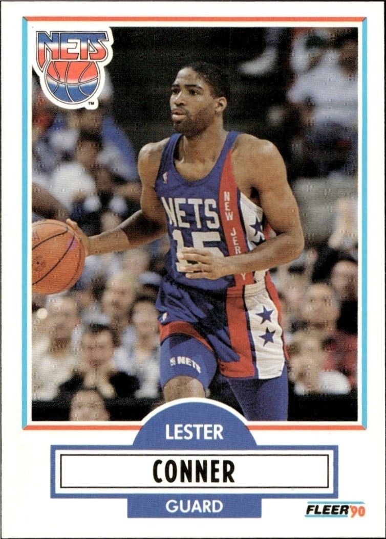 1990-91 Fleer Lester Conner #119 basketball trading card front
