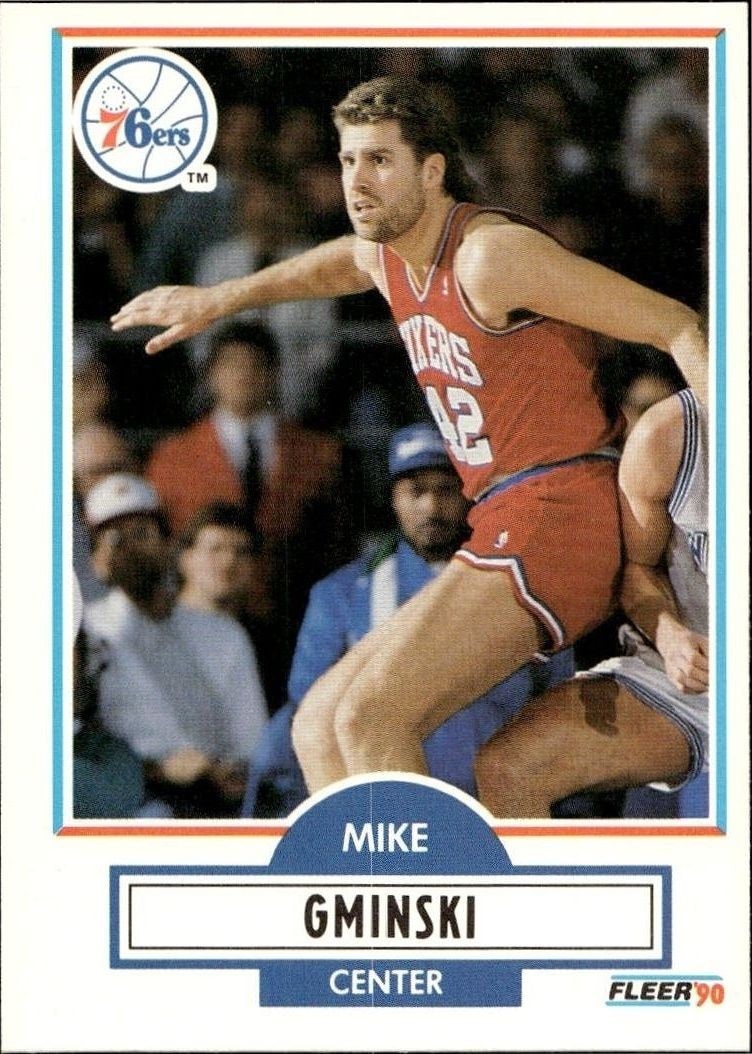 1990-91 Fleer Mike Gminski #142 basketball trading card front