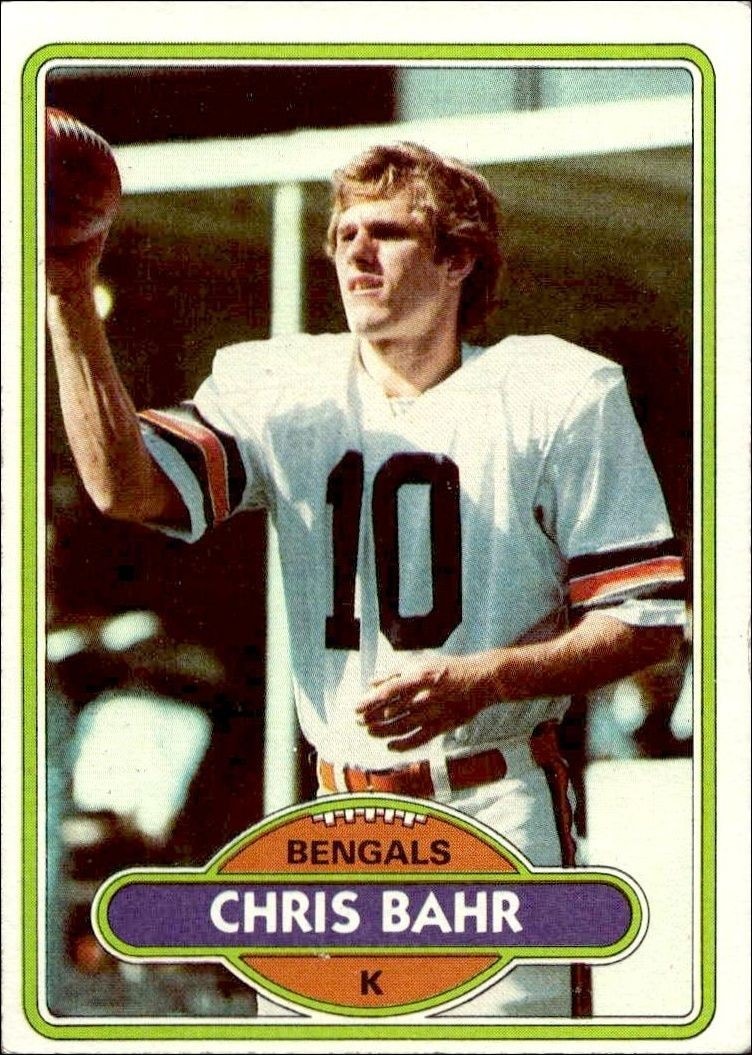1980 Topps Chris Bahr #501 trading card