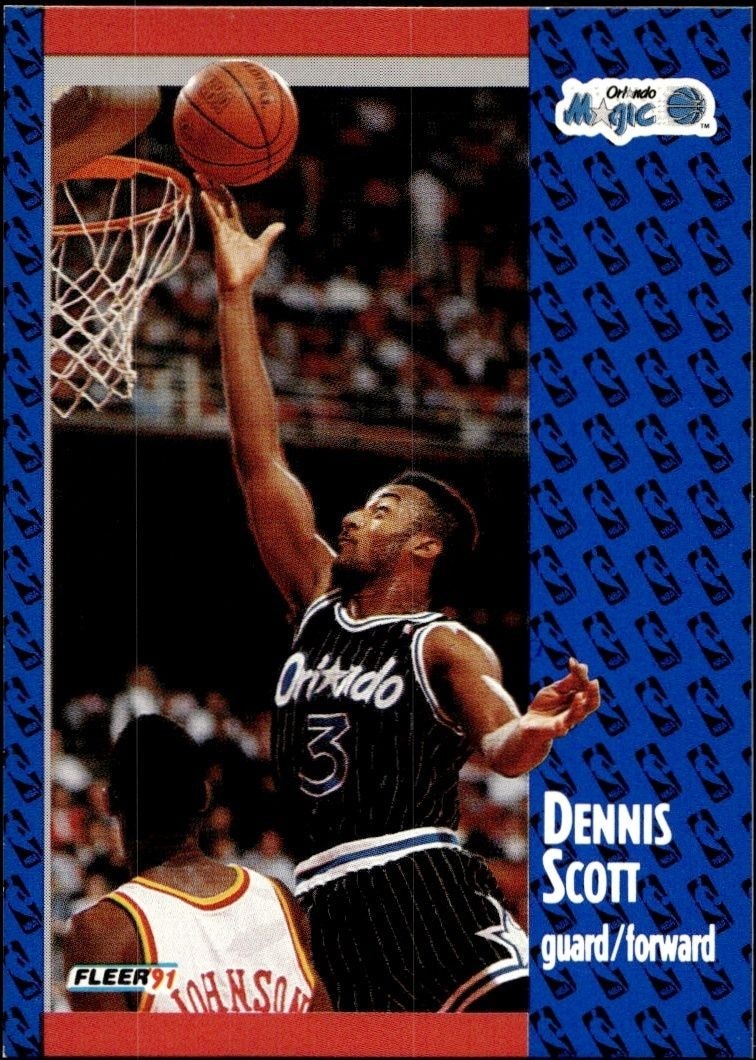 1991-92 Fleer Dennis Scott #147 trading card