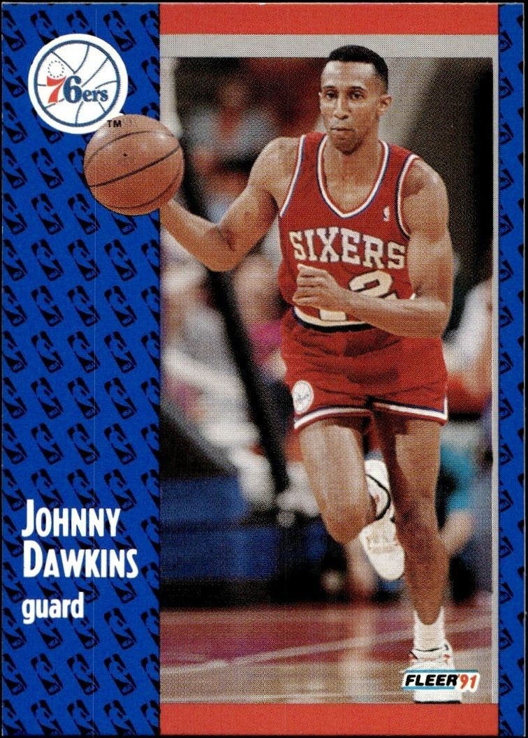 1991-92 Fleer Johnny Dawkins #152 trading card