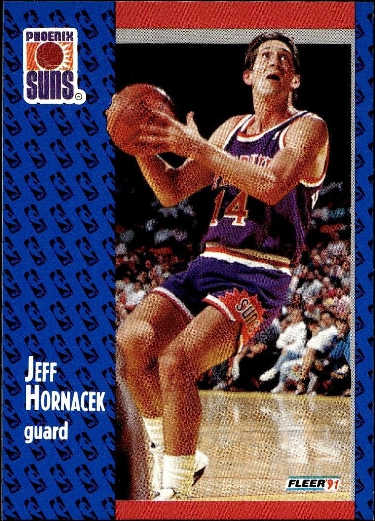 1991-92 Fleer Jeff Hornacek #160 trading card