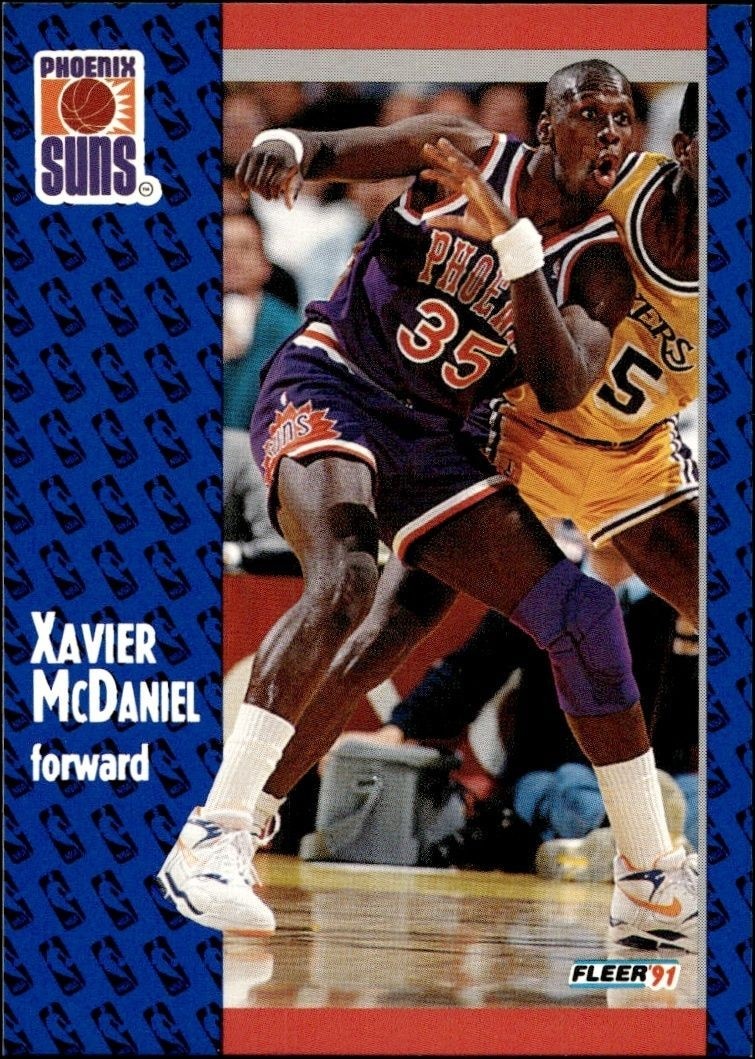 1991-92 Fleer Xavier McDaniel #164 trading card